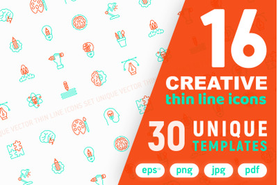 Creative Icons Set | 30 Templates