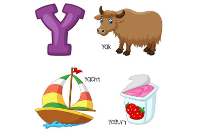 Illustration of Y Alphabet