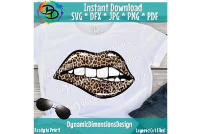 Sparkling Lips Animal Print SVG, Full Lip, Sparkle, Bling, SVG, Gift,