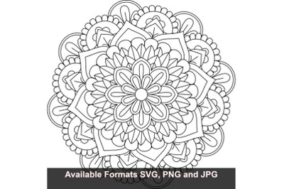 Download Half Sunflower Mandala Svg