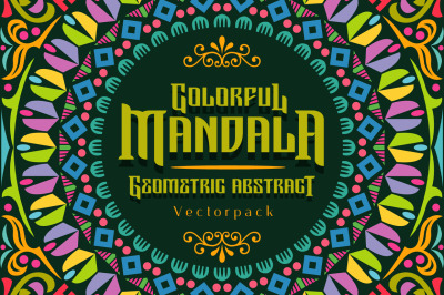 Colorful Mandala Abstract Geometric