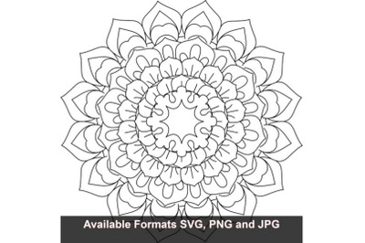 Free Free 96 Half Sunflower Mandala Svg SVG PNG EPS DXF File