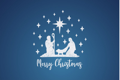 Birth of Christ. Mary and Joseph
