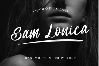 Sam Lonica Handwritten Script Font
