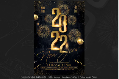 New Year Christmas Party Flyer