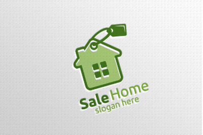 Real estate Logo with Abstract Property and Home shape 2