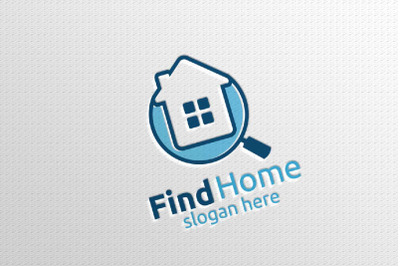 Real estate Logo with Abstract Property and Home shape 4