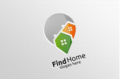 Real estate Logo with Abstract Property and Home shape 9