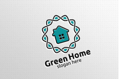 Real estate Logo with Abstract Property and Home shape 11