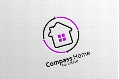 Real estate Logo with Abstract Property and Home shape 12