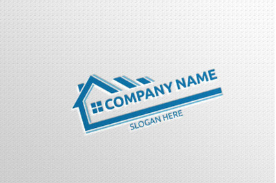 Real estate Logo with Abstract Property and Home shape 14