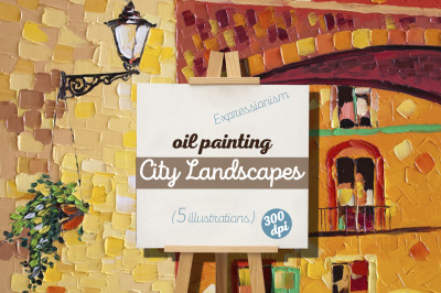 Oil Painting City Landscapes