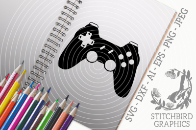 Game Controller 1 SVG, Silhouette Studio, Cricut, Eps, Dxf, AI, PNG