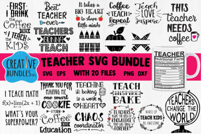 Teacher SVG bundle