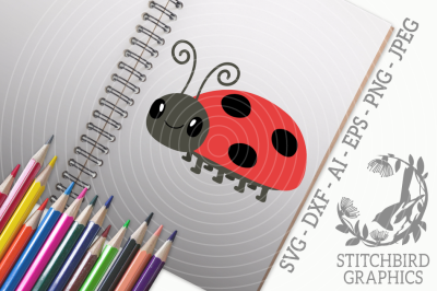 Ladybug SVG, Silhouette Studio, Cricut, Eps, Dxf, AI, PNG