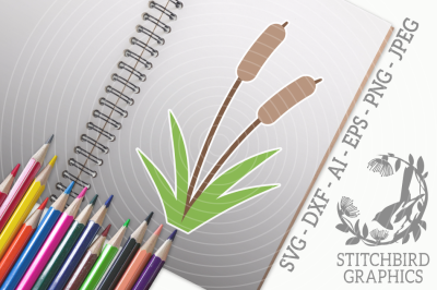 Reeds SVG, Silhouette Studio, Cricut, Eps, Dxf, AI, PNG