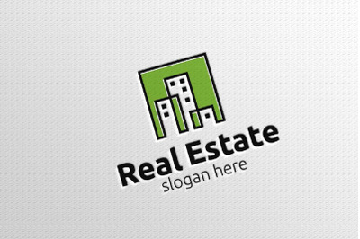 Real Estate Vector Logo Design with Home and Check Logo 10
