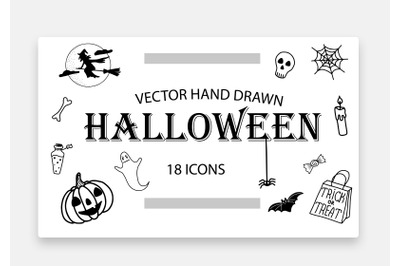 HALLOWEEN hand drawn vector