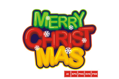Merry Christmas Logo Design
