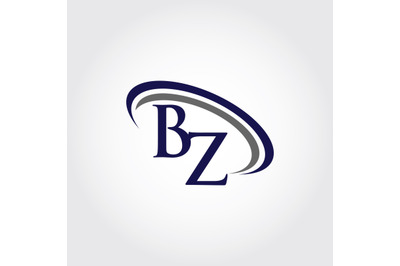 Monogram BZ Logo Design