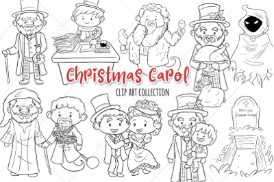 Christmas Carol Digital Stamps