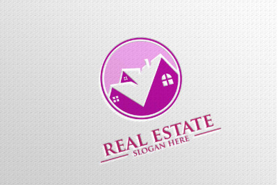 Real estate Vector Logo Design, Abstract Building and Home 9