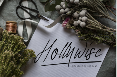 Hollywise - Signature Script Font