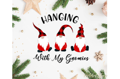 Christmas gnome. Hanging With My Gnomies svg