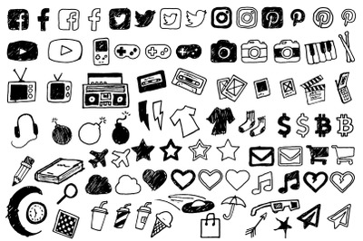 Doodle Style Icon Pack