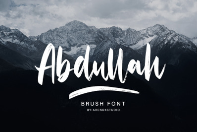 Abdullah Handbrush Typeface