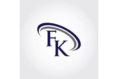 Monogram FK Logo Design