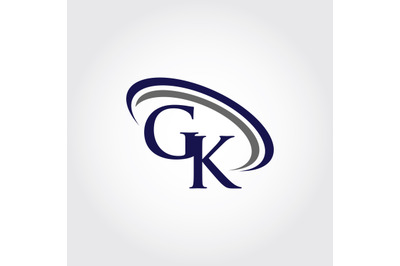 Monogram GK Logo Design