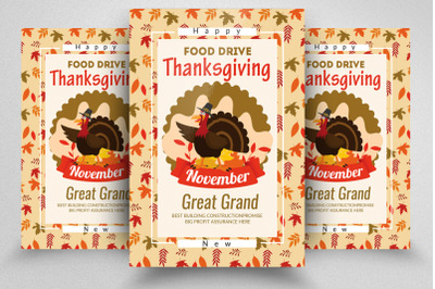 Thanks Giving Celebration Flyer Template