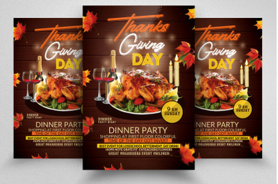 Thanks Giving Celebration Flyer Template