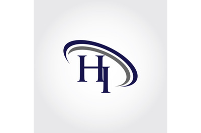 Monogram HI Logo Design