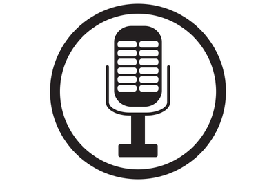 Microphone icon isolated