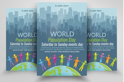 World Population Day Flyer/Poster Template