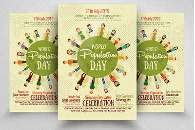 World Population Flyer/Poster Template