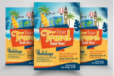 Tour &amp; Holiday Flyer/Poster Template