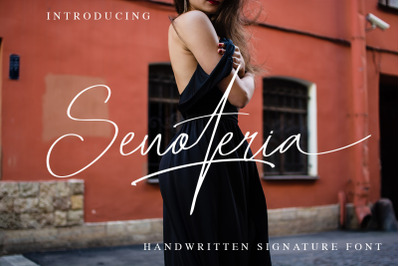 Senoteria Handwritten Signature Font