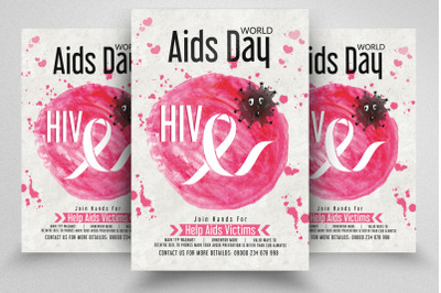 World Aids Day Awareness Flyer Template