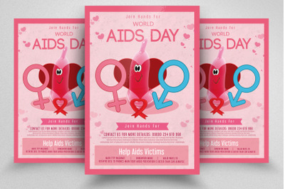 World Aids Day Awareness Flyer Template