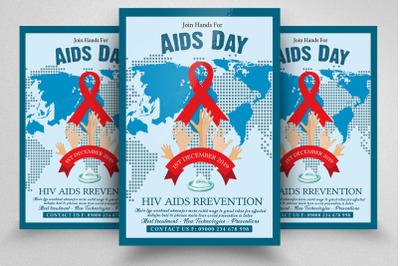 World Aids Day Awareness Flyer Template