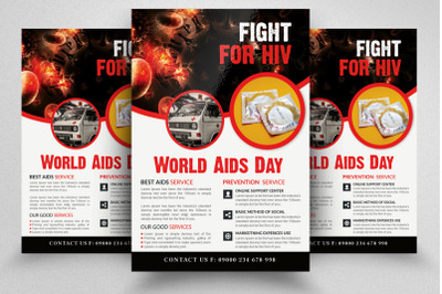 World Aids Day Awareness Flyer Template