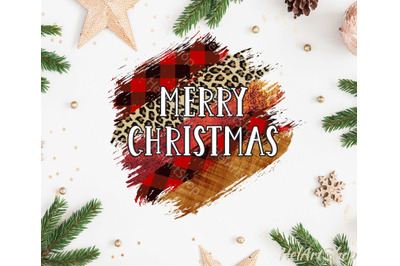 Merry Christmas Brush Stroke png, Sublimation design