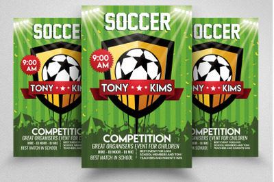 Super Soccer Match Flyer Template