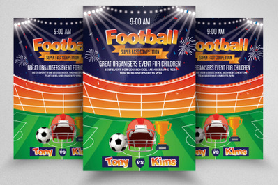 Soccer Match Flyer Template