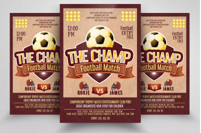 Football Championship Flyer Template