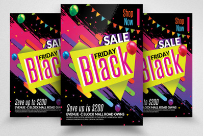 Black Friday Sale Offer Flyer/Poster