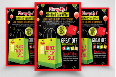 Black Friday Sale Offer Flyer/Poster